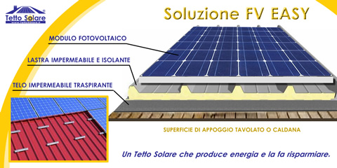Tetto Solare FV EASY produci e risparmia energia